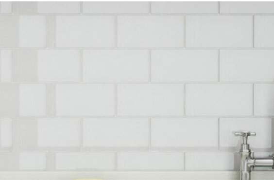 white subway tiles